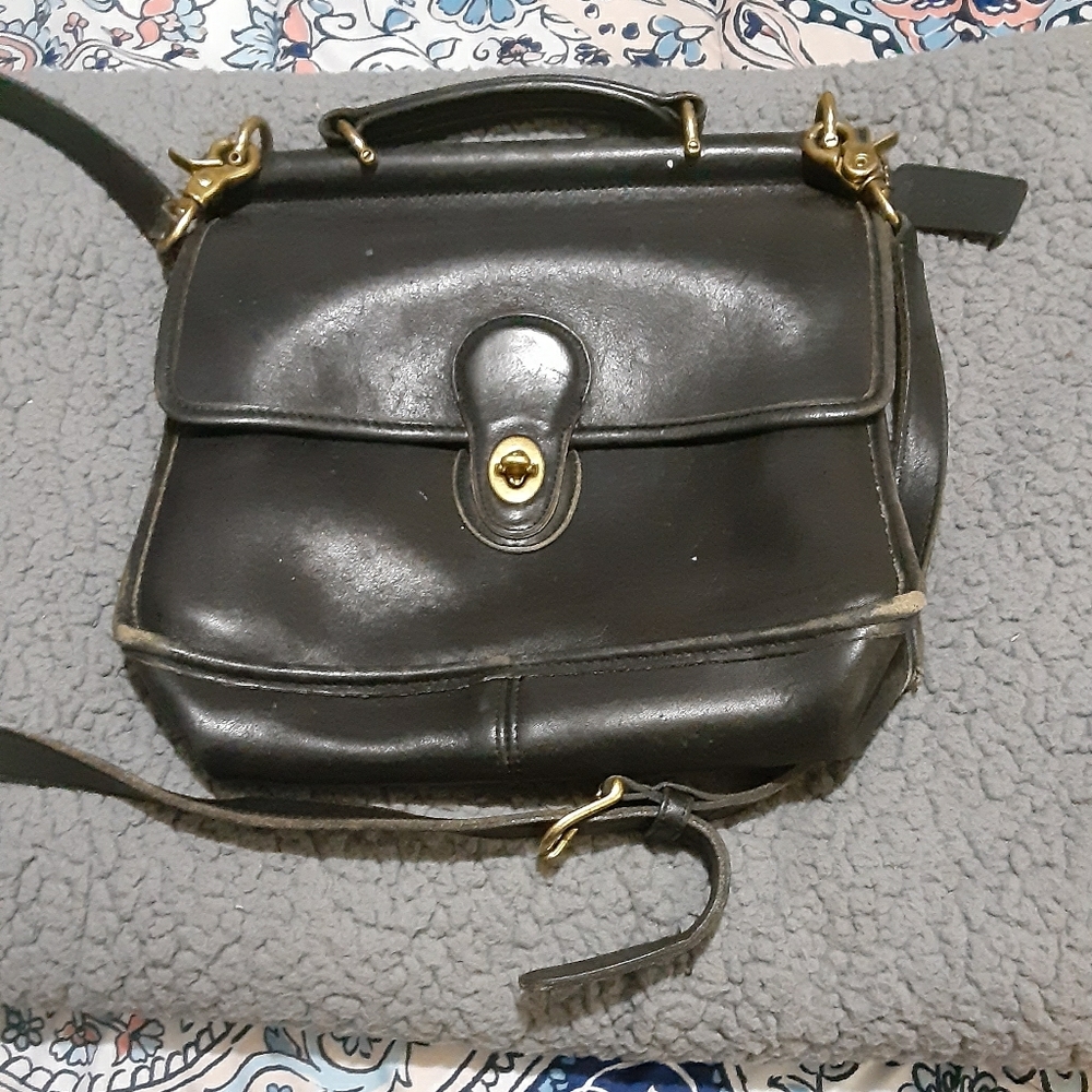 Well loved coach leather bag
